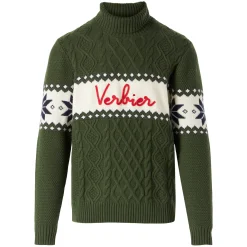 Pullover mit halbem Rollkragen und Verbier-Schriftzug