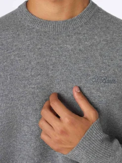 Regent Pullover aus Lambswool in Melange-Grau für Herren