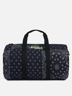 Reisetasche mit schwarzem Bandana-Aufdruck