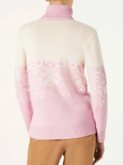 Rollkragenpullover für Damen mit Cortina-Print