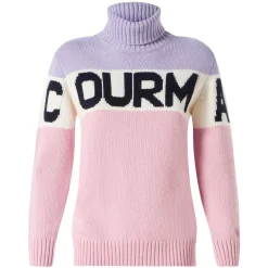 Rollkragenpullover für Damen mit Courma-Schriftzug