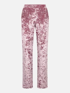 Rosa Chenille-Jogginghose Yvonne für Damen