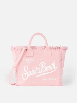 Rosa Colette-Handtasche aus Baumwollcanvas