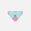 Rosa Crinkle-Badeshorts Madame mit Schleife für Mädchen