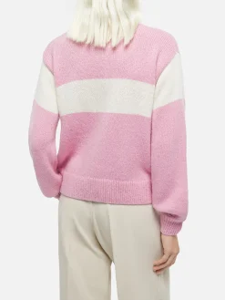 Rosa Damenpullover Danya mit Courma-Print