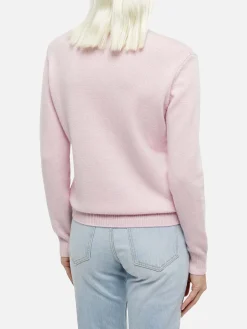 Rosa Damenpullover „New Queen“ mit Adesso Giura-Aufdruck