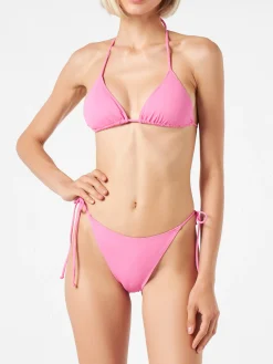 Rosa Damen-Triangel-Bikini