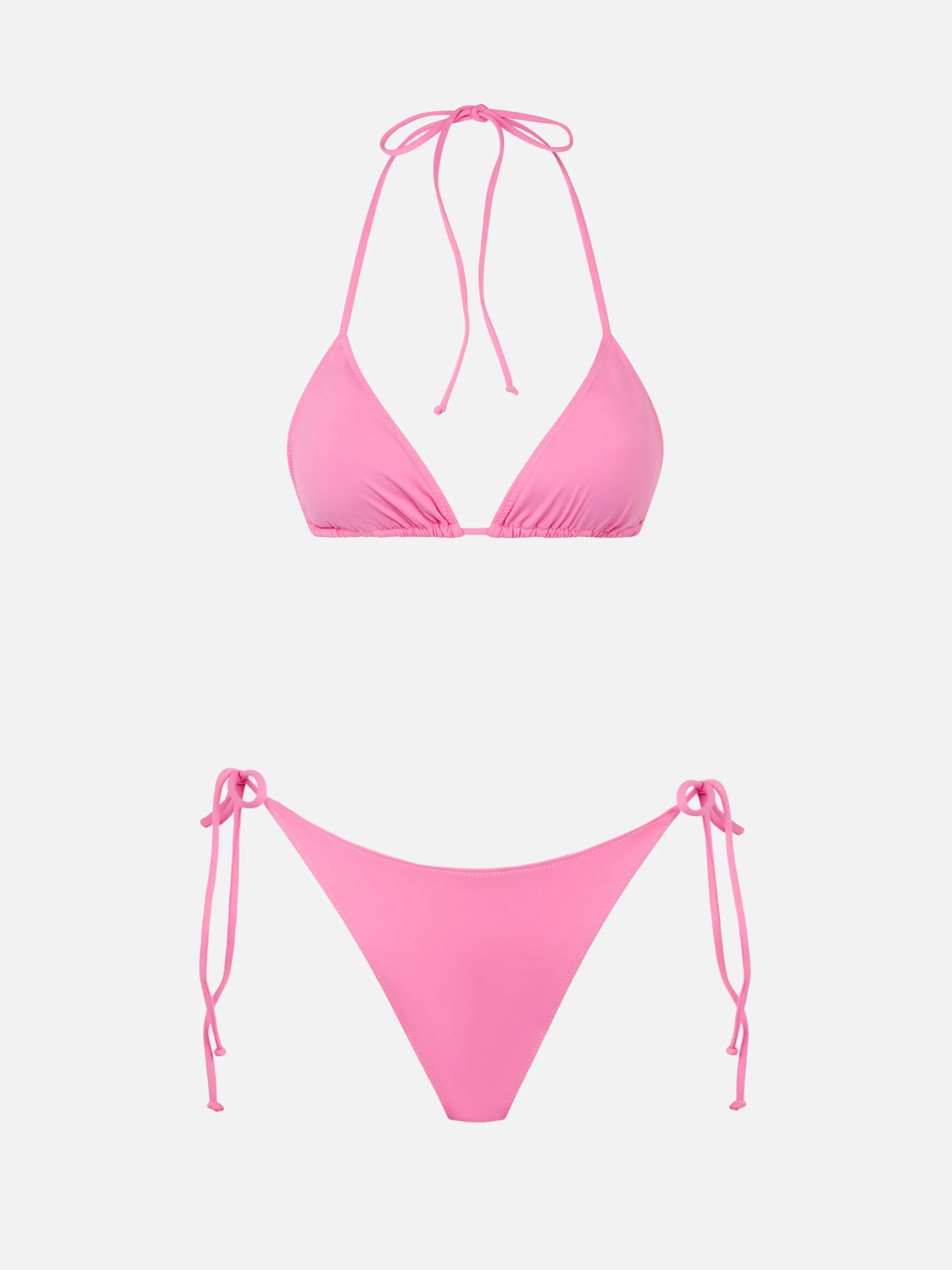 Rosa Damen-Triangel-Bikini
