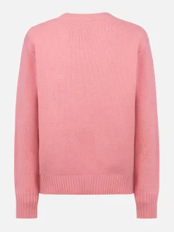 Rosa Fair-Isle-Pullover Kyla für Damen mit Après-Ski-Print