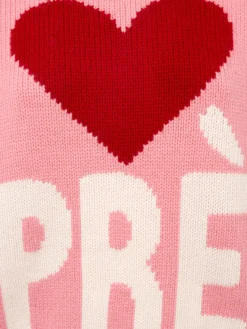 Rosa Fair-Isle-Pullover Kyla für Damen mit Après-Ski-Print