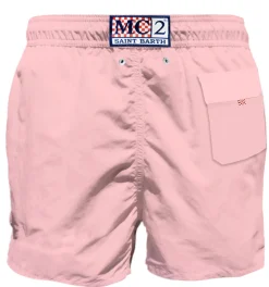 Rosa Herren-Badeshorts mit Tasche