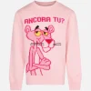 Rosa Pullover für Mädchen mit Rundhalsausschnitt und Pink Panther Ancora Tu? Drucken | DIE PINK PANTHER SONDEREDITION