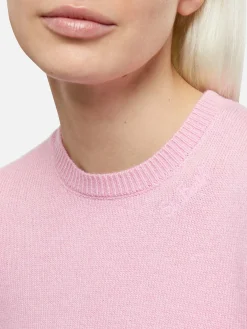Rosa Pullover Sorbonne aus Kaschmirmischung für Damen