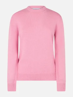Rosa Pullover Sorbonne aus Kaschmirmischung für Damen