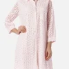 Rosa Sangallo-Hemd-Minikleid für Damen