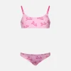 Rosafarbener Bralette-Bikini Jaiden für Mädchen mit Barbie-Logo-Print | BARBIE-SONDEREDITION