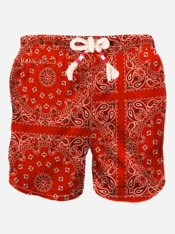 Rote Herren-Badeshorts