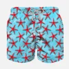 Rote Seastars-Badeshorts für Jungen