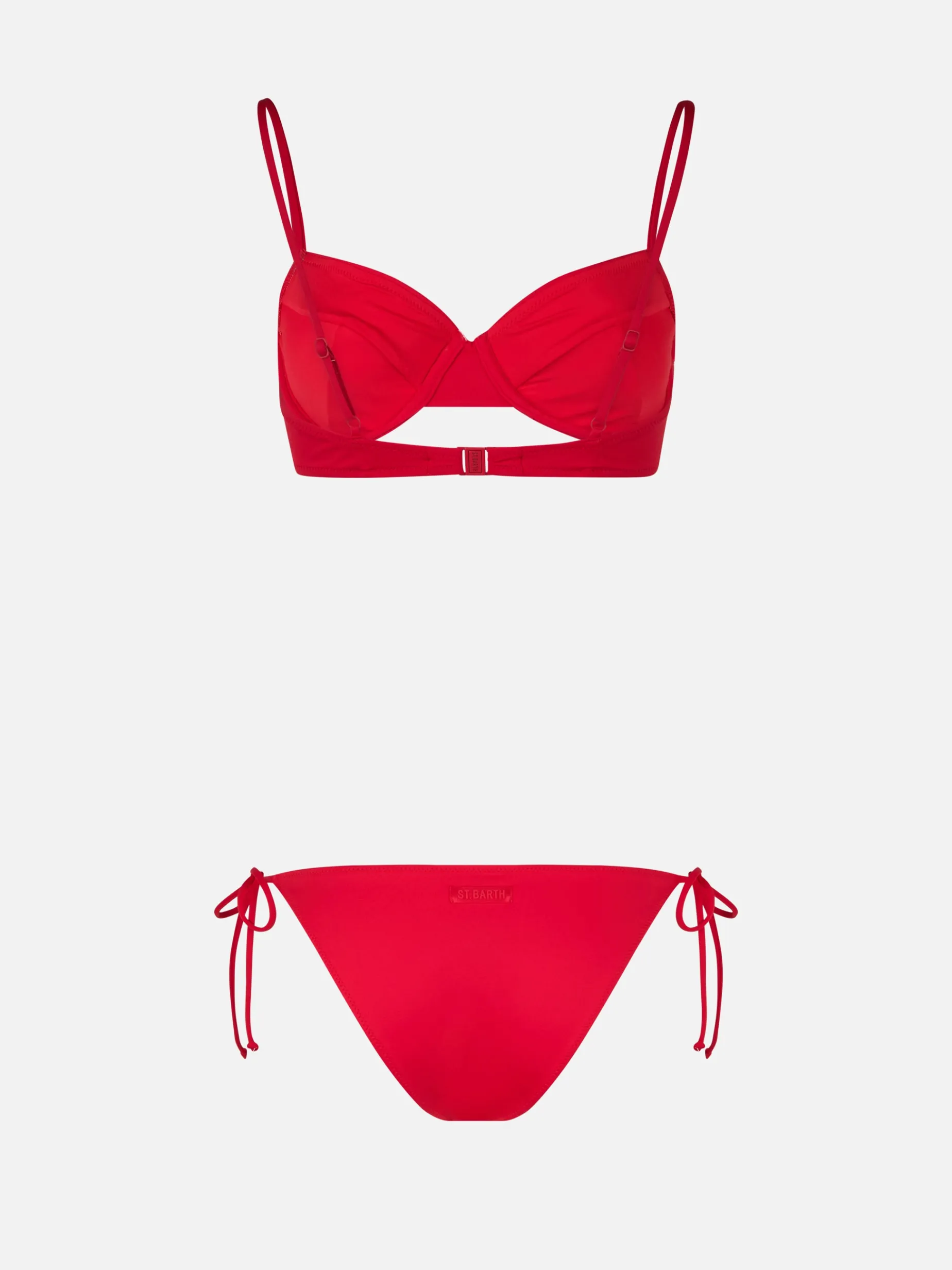 Roter Bügel-Bralette-Bikini für Damen Bea Virgo