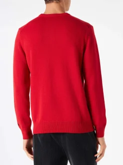 Roter Herrenpullover mit Snoopy-Aufdruck | SNOOPY – PEANUTS™ SONDEREDITION