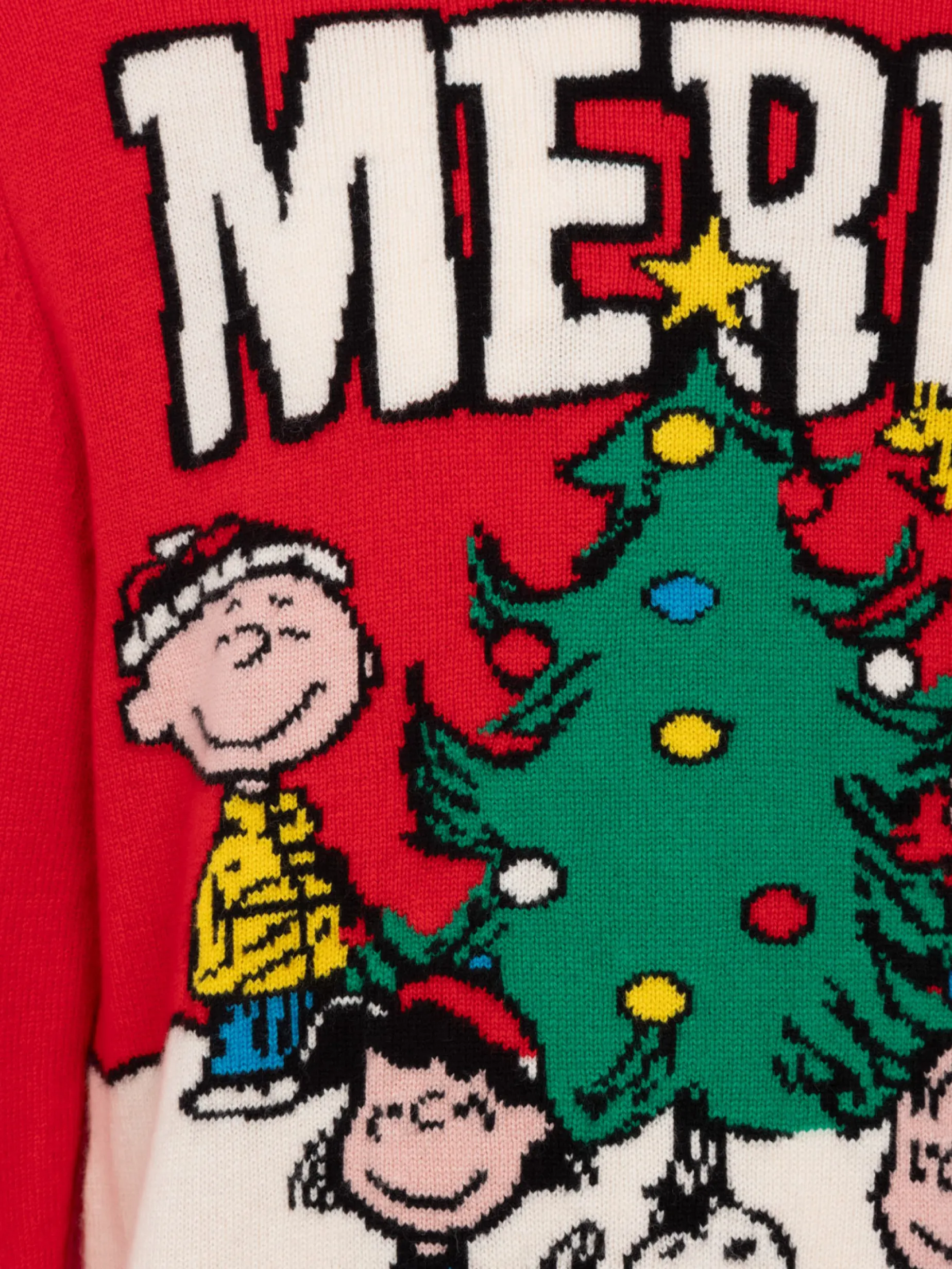 Roter Pullover für Herren Heron mit Jacquard-Print Peanuts merry | SNOOPY PEANUTS SPECIAL EDITION