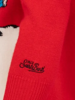 Roter Pullover für Herren Heron mit Jacquard-Print Peanuts merry | SNOOPY PEANUTS SPECIAL EDITION