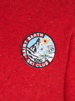 Roter Rundhalspullover für Jungen