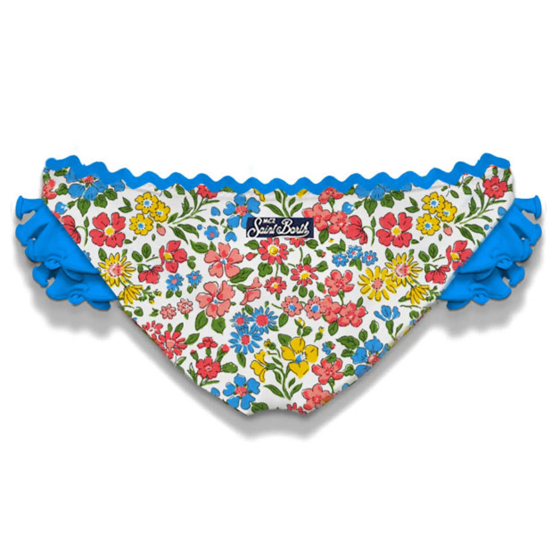Rüschen-Badehose für Mädchen mit Blumendruck | Hergestellt aus Liberty-Stoff