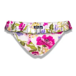 Rüschen-Badehose für Mädchen mit Blumendruck