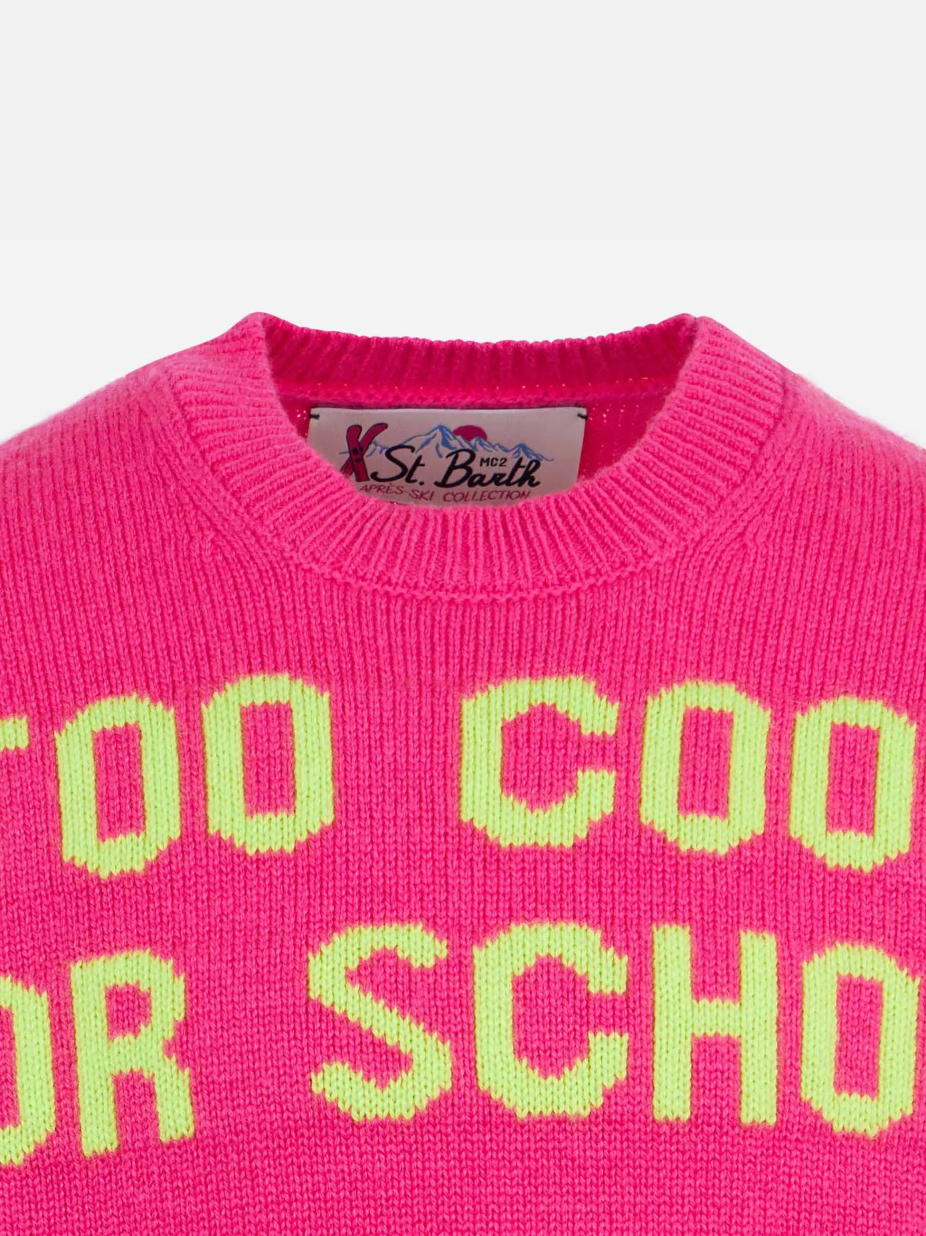 Rundhalspullover für Mädchen mit „Too Cool for School“-Aufdruck
