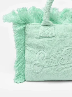 Salbeigrüne Colette Terry-geprägte Handtasche