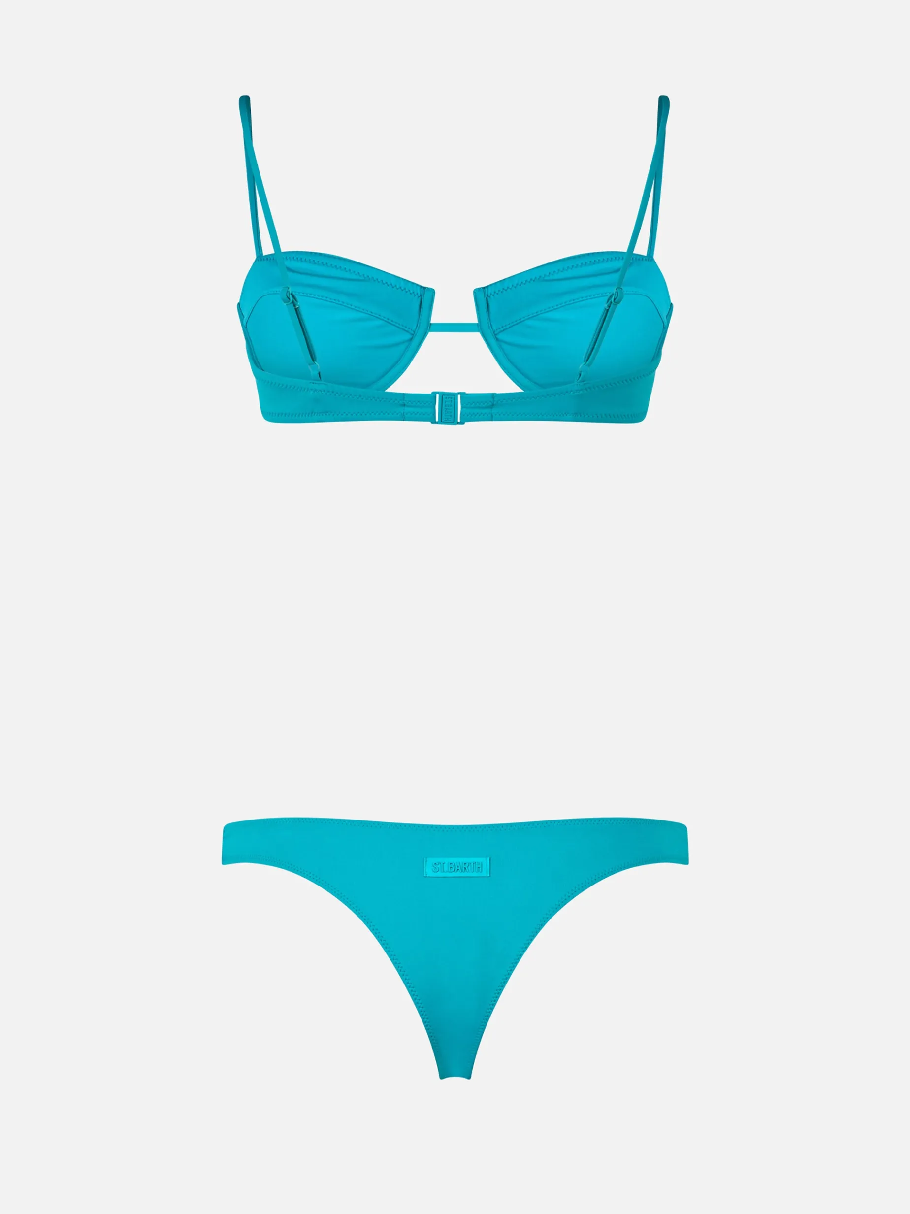 Salina Naomi, Bügel-Bralette-Bikini für Damen in Salbeigrün
