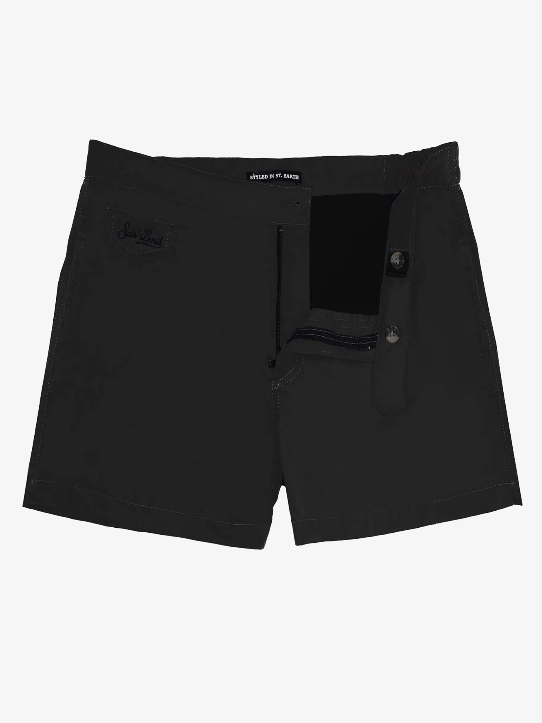Schwarze Badeshorts für Männer