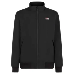 Schwarze Bomberjacke für Herren mit Fellfutter