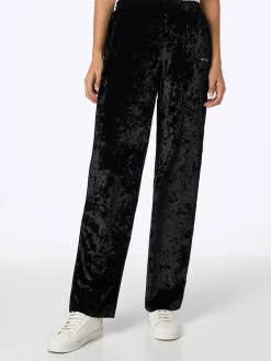 Schwarze Jogginghose aus Chenille für Damen Yvonne