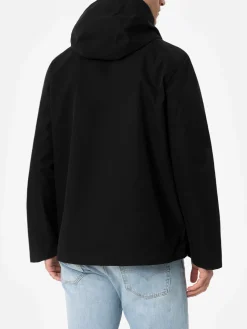 Schwarze 3-Lagen-Kapuzenjacke Parson für Herren