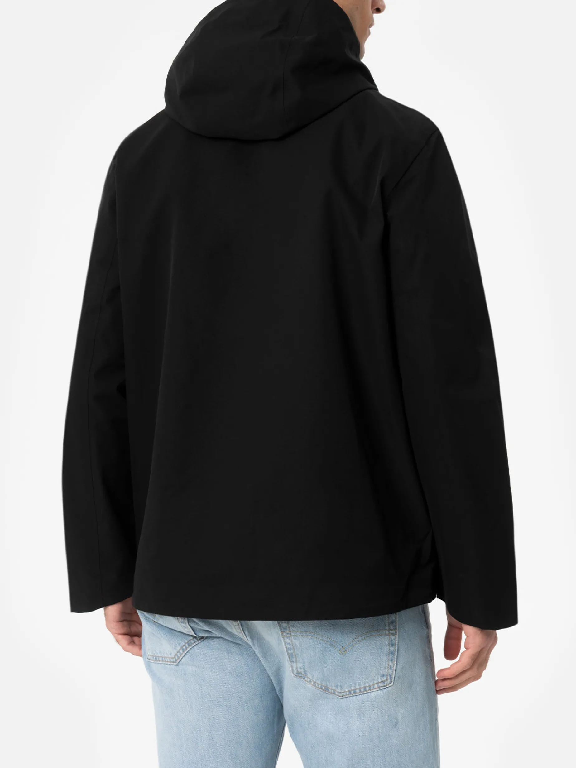 Schwarze 3-Lagen-Kapuzenjacke Parson für Herren