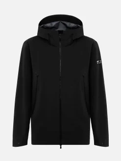 Schwarze 3-Lagen-Kapuzenjacke Parson für Herren