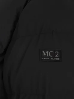 Schwarze Steppjacke mit Kapuze für Herren von Maier