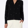 Schwarze Strickjacke Bellamy für Damen mit Strasssteinen