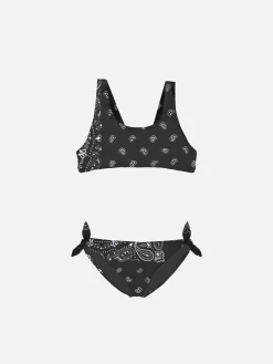 Schwarzer Bikini für Mädchen