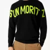 Schwarzer Herrenpullover mit Schriftzug
