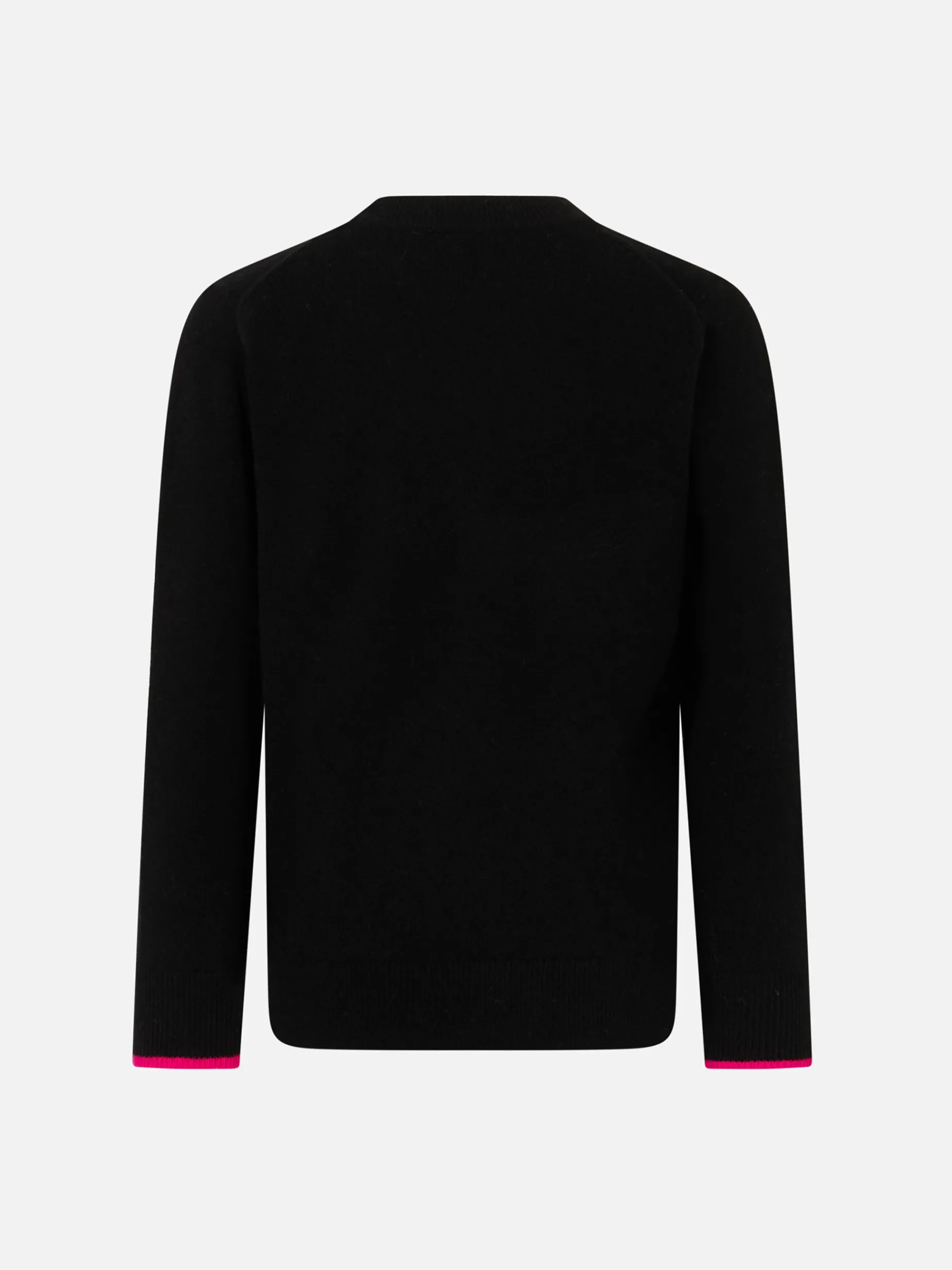 Schwarzer Pullover für Mädchen mit Rundhalsausschnitt und Barbie-Aufdruck | BARBIE-SONDEREDITION
