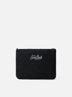 Schwarzes, beiges Parisienne-Täschchen mit Kette
