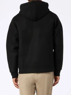 Schwarzes Sweatshirt aus technischem Stoff für Herren von Carrel