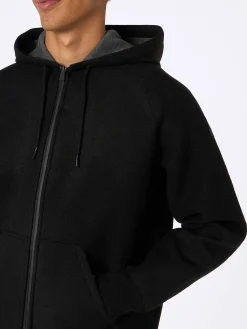 Schwarzes Sweatshirt aus technischem Stoff für Herren von Carrel