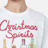 Schweres Baumwoll-T-Shirt Arnott für Herren mit Weihnachtsgeistern in St.Barth-Stickerei