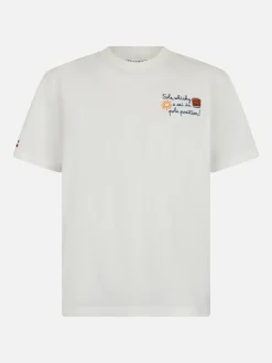 Schweres Baumwoll-T-Shirt Arnott für Herren mit „Sole, Whisky e Sei in Pole Position“-Stickerei | VACANZE DI NATALE, SONDEREDITION