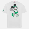 Schweres Baumwoll-T-Shirt Cameron für Jungen mit Mickey-Aufdruck auf der Rückseite und Tennisteam-Stickerei auf der Vorderseite | DISNEY SPECIAL EDITION