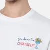 Schweres Baumwoll-T-Shirt für Herren von Arnott mit You know I’m GinDependent-Stickerei